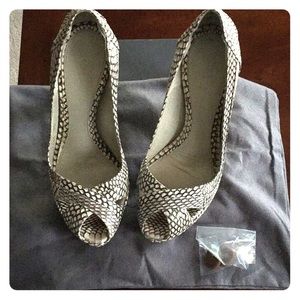 McQueen snake skin high heels size 6-6.5
